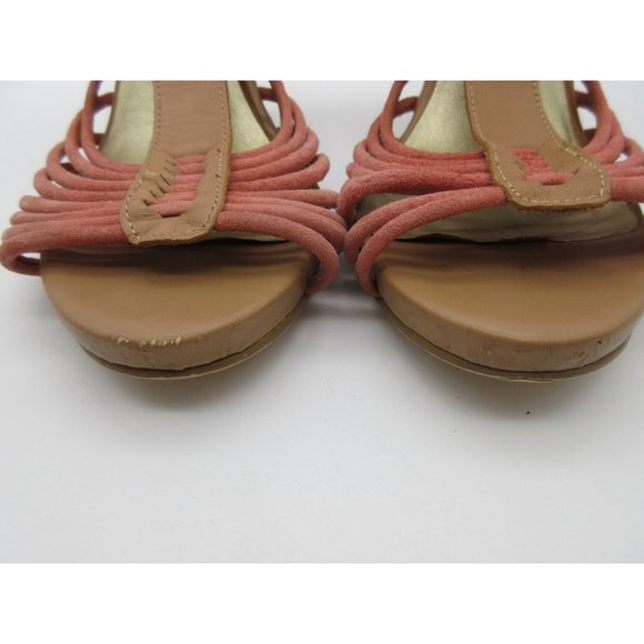 Seychelles cone heel t-strap leather sandals - Picture 8 of 12